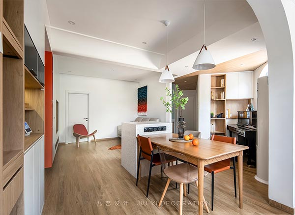 80㎡舊房改造，使得空間都恰到好處