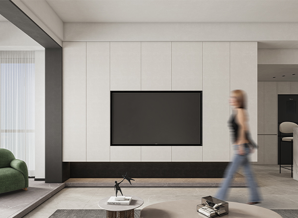 90㎡現代輕奢風，開放式布局，視野開闊!