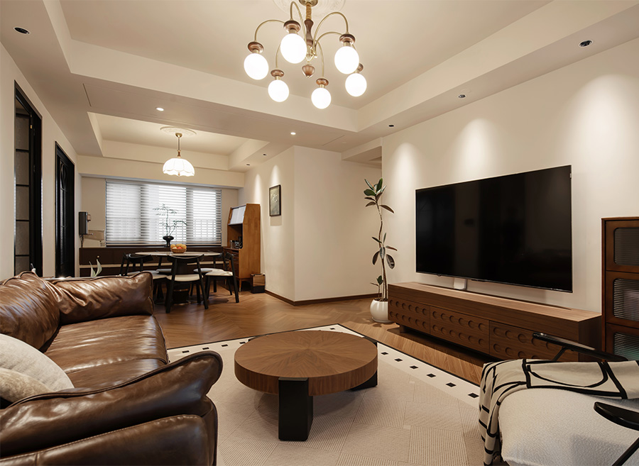 120㎡精裝房復(fù)古風(fēng)改造