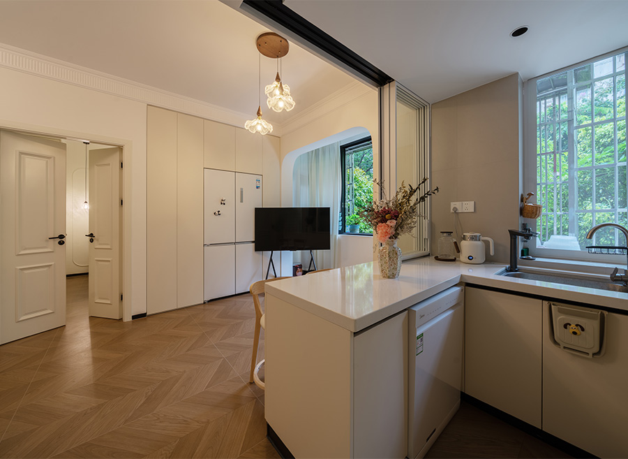 赤崗一街-60㎡輕法式小戶型大爆改