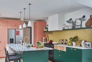 另類的廚房色彩搭配設計